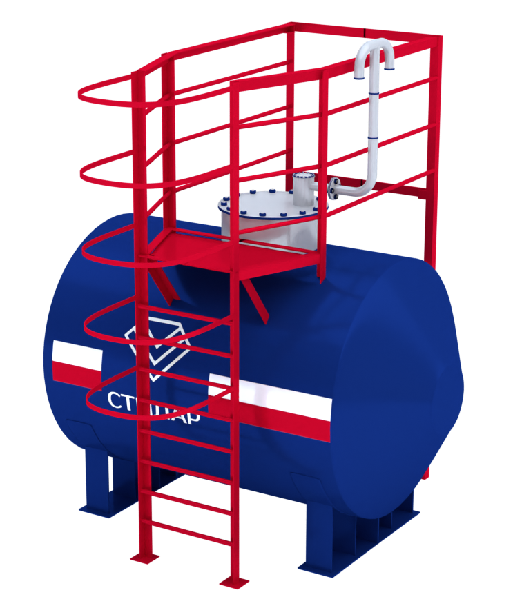 Горизонтальный резервуар РГСН для сточных вод 10 м³ от завода-производителя